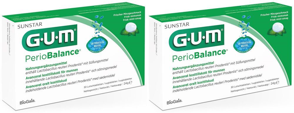 GUM Periobalance x2 2x24 g Lutschtabletten