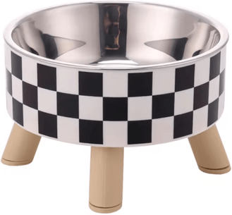 Inspire Picks Stainless Steel Elevated Pet Bowls Raised Food & Water Dish Set check