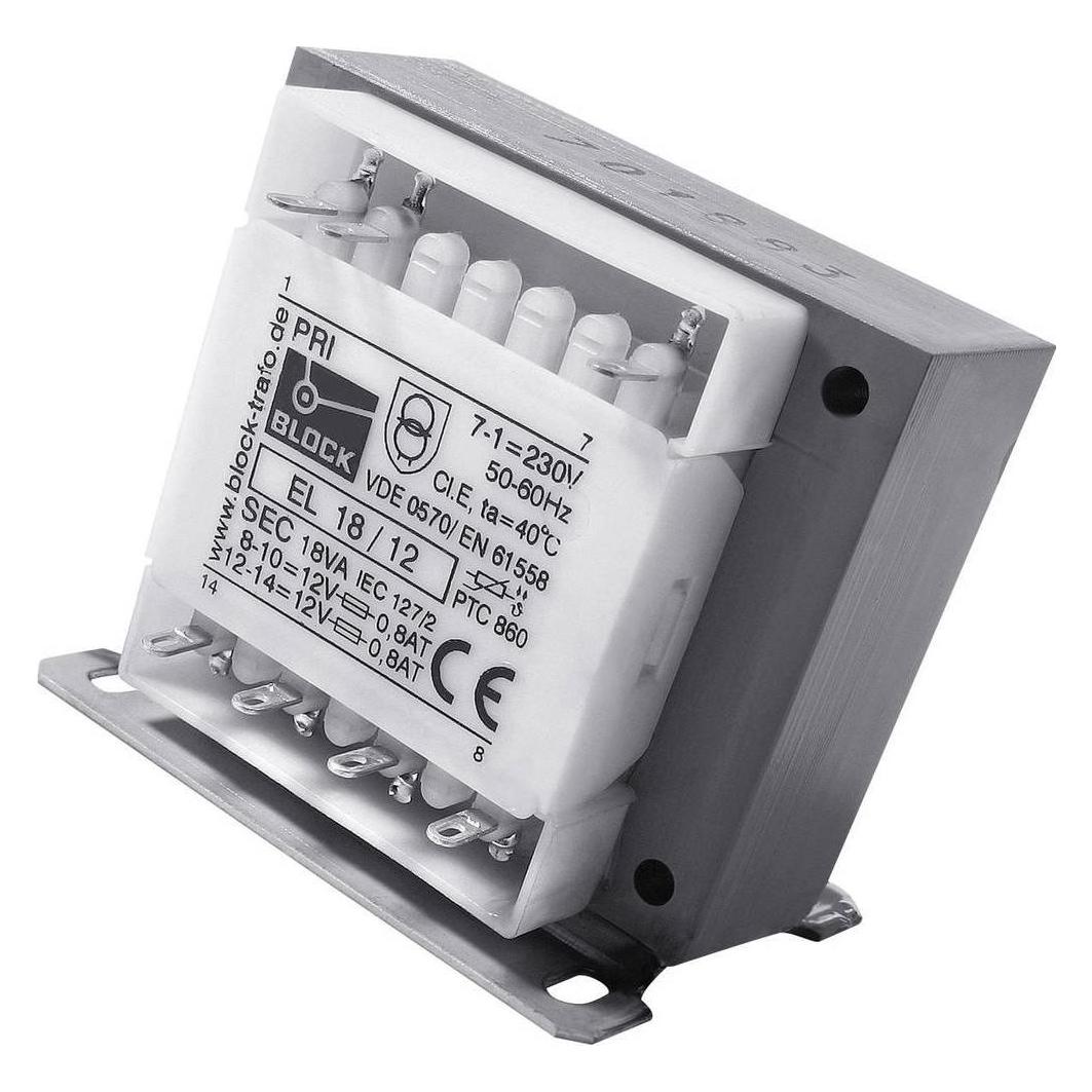 Block Sicherheitstransformator - Serie EL (EL 7,5/6)