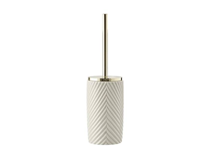 Toilettenbürste „Milda“ Ø 10.5 x 35 cm - Camel Keramik Creme, Gold Lene Bjerre