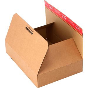 ColomPac Faltkartons CP151.328, 1-wellig, 20 Stück, Automatikboden, Kleinpaket, Innenmaße 340x239x64mm