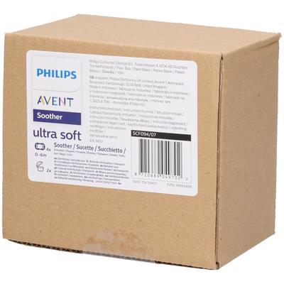 Philips Avent Fopspeen +0m Soft night deco - 4pack 4 St Sauger