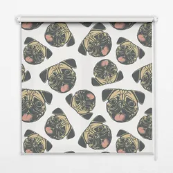 INNENROLLO - Fensterrollo - Rollo - 150x180 cm - Bulldogs