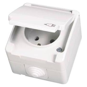 Gunsan IP54 Steckdose Feuchtraum Aufputz Weiss (31794135)
