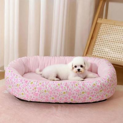 Inspired Living CloudSoft Calming Pet Bed For Small Dogs & Cats pink m