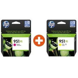 HP CN048AE + CN047AE / 951XL Original Druckerpatronen Gelb + Magenta