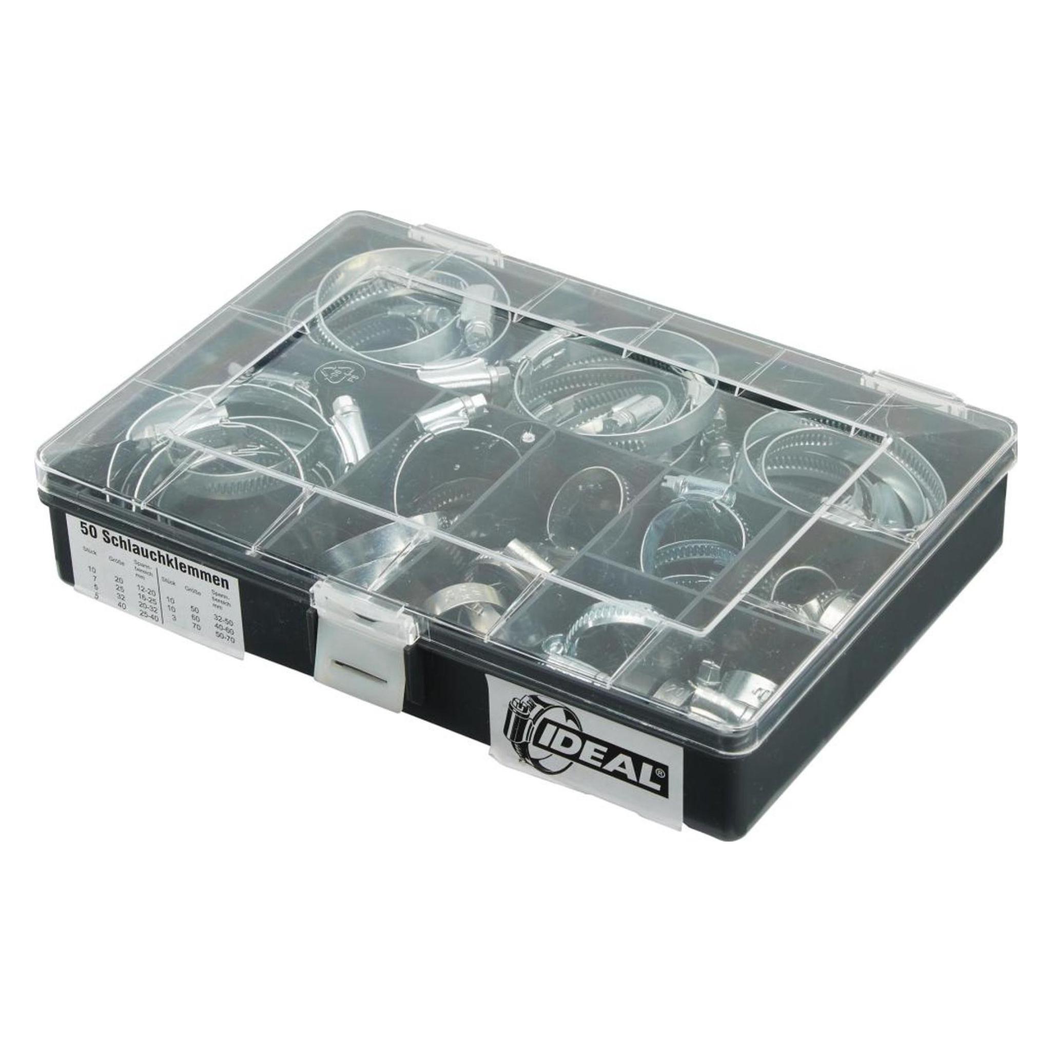 Ideal Schlauchschellen Set W1 sortiert Bandbreite 9 mm 100 Teile (60 mm) (4032104001917)