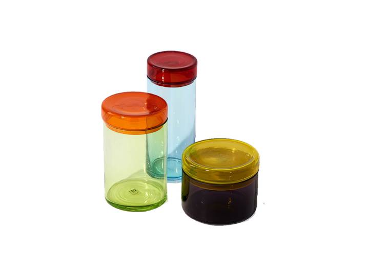 3-teiliges Aufbewahrungs-Set „Caps & Jars“ Multicolor Pols Potten