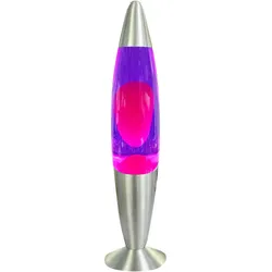 Blulaxa, Tischlampe, LED-Lava-Tischleuchte, 49984, 20W, 34 cm, rosa/lila