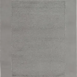 Carpetsale24 Teppich 120x170 cm Hellgrau, Kurzflor, Einfarbig, Modern, Rechteckig, Pflegeleicht, Teppichboden für Wohnzimmer, Schlafzimmer