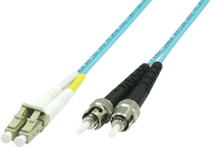 Microconnect OM3 LC-ST Duplex LSZH Fibre Patch Cable Aqua - 2m