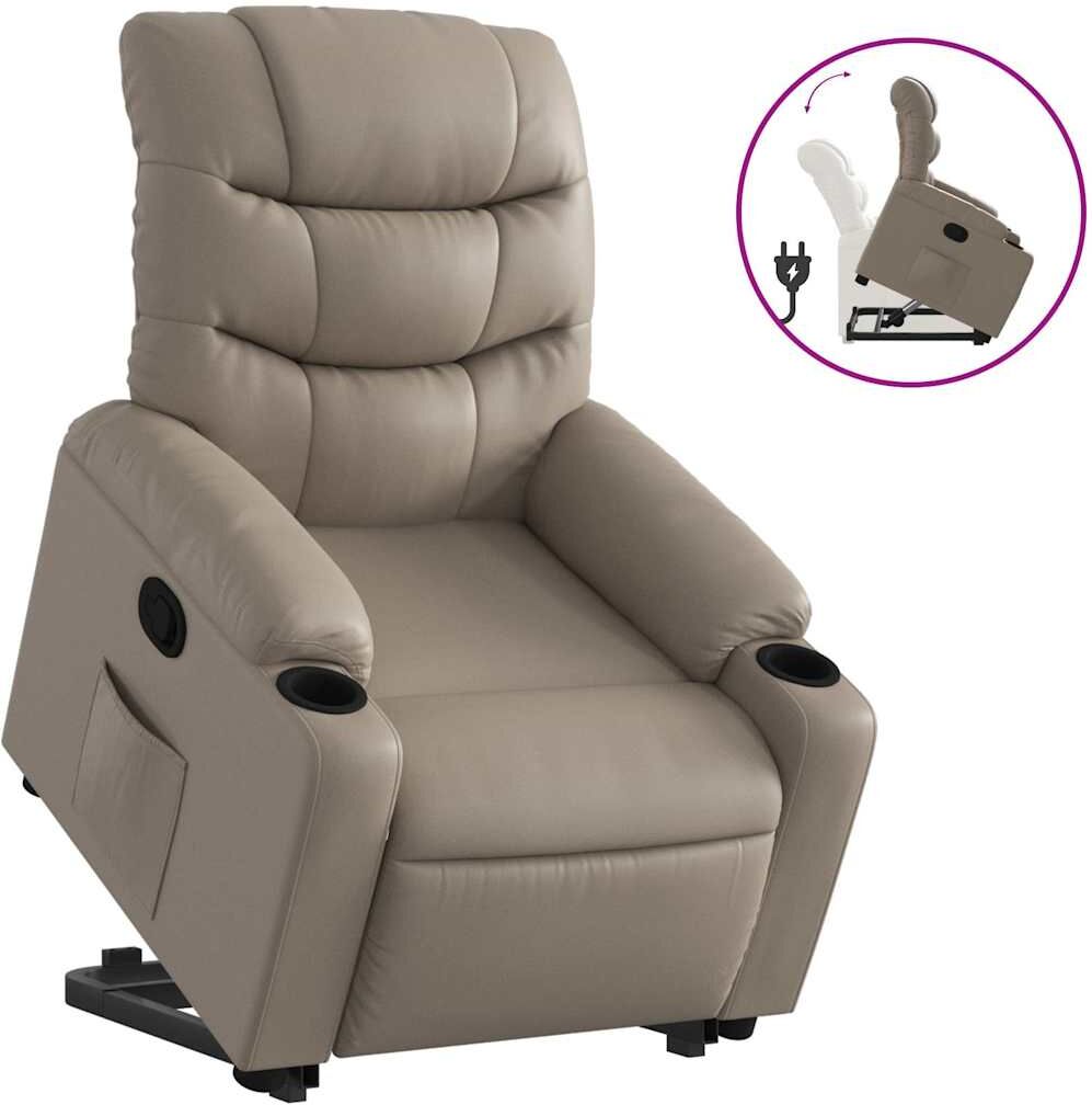 vidaXL Fauteuil inclinable Cappuccino Similicuir