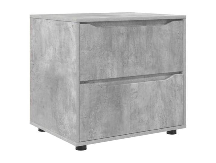 Helloshop26 Aufbewahrungsschrank mit Schubladen, praktisch, schlichtes Design, 60 x 48 x 57 cm, Holz, Betongrau, 02_0054604