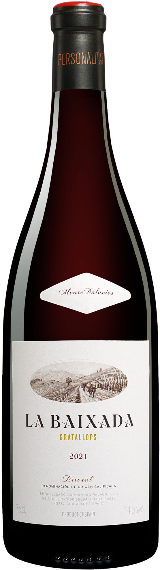 Álvaro Palacios Palacios Proirat La Baixada 2021 14.5% Vol. Rotwein Trocken aus Spanien