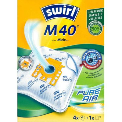Swirl Stofzuigzak M40 M54 MicroPor Plus voor Miele en Hoover stofzuigers