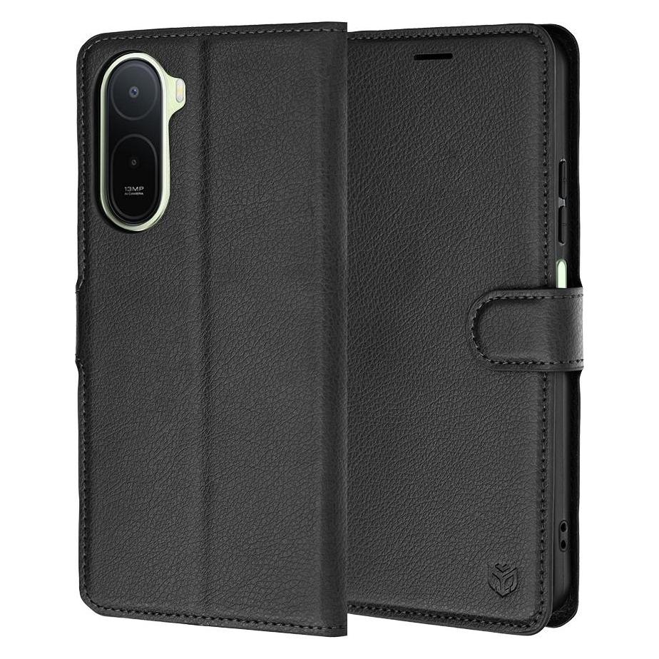 Techsuit - Leather Folio - Xiaomi Redmi A7 Pro 4G - Black (Xiaomi Redmi A7 4G) (69913492)