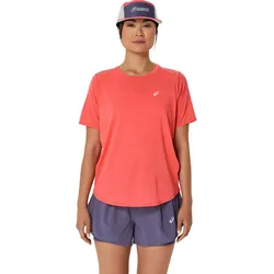 Asics Damenlaufshirt Road SS Top - koralle / 38