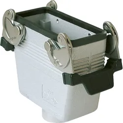 ILME Rechteck-MP 16, Metall-, Tüllengehäuse, 2 Bügel, grau