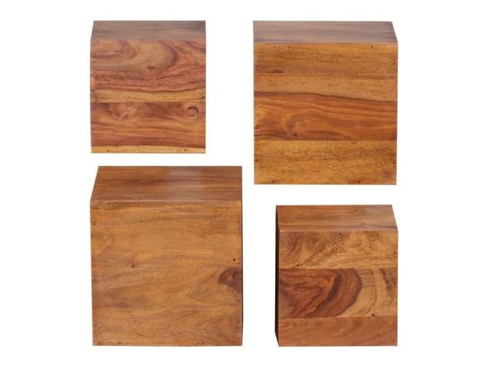 FineBuy palissandre bois étagère murale Ensemble de 4 panneaux muraux de 25 cm et 20 cm Nouvelles