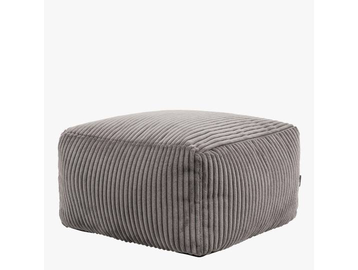 icon Sitzpouf Amara, Anthrazit, Quadratisch, 42x24x42 cm, Wohnzimmer, Sessel, Hocker & Hockerbänke, Poufs