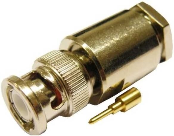 Ficha BNC Macho Compressão RG213