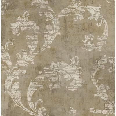 Seabrook Designs Carnegie Acanthus Unpasted Wallpaper