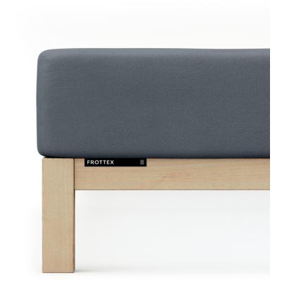 Bettlaken SCHLAFGUT "Frottex Spannbettlaken", grau (grau deep), L:200cm, Frottee, Obermaterial: 75% Baumwolle, 25% Polyester, Bettlaken, Bettlaken, MADE IN GREEN by OEKO-TEX