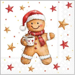 Ambiente, Servietten, Serviette Lebkuchen und Kakao (20 Stk., 33 x 33 cm)