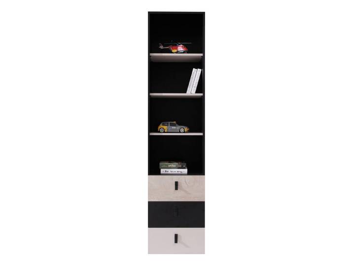 MIRJAN24 Regal Planet 06, mit drei Schubladen, 45x40x190 cm