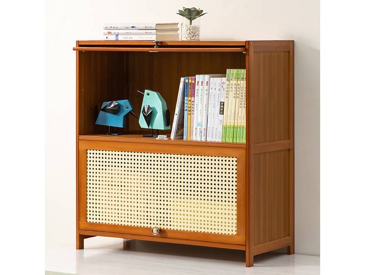Étagère à livres simple en bambou pour enfants, étagère de sol multifonctionnelle, bonne apparence, salon, étagères de porte respirantes, meubles