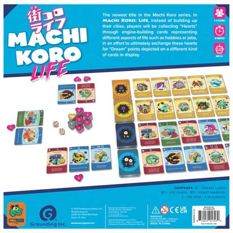Machi Koro Life - Strategic Dice-Rolling Game for 2-5 Players, Ages 10+, by Pandasaurus