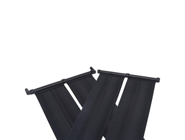vidaXL Solar-Panel Für Poolheizung 80/310 Cm, Schwarz, Kunststoff, 80x310 cm, Freizeit & Co, Pools & Wasserspaß, Poolzubehör