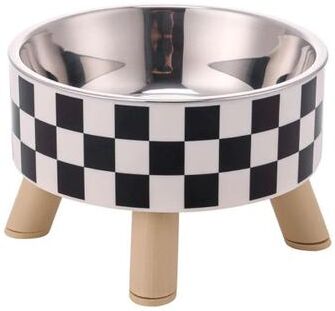 Uplift Picks Stainless Steel Elevated Pet Feeding Bowls For Cats And Dogs petals