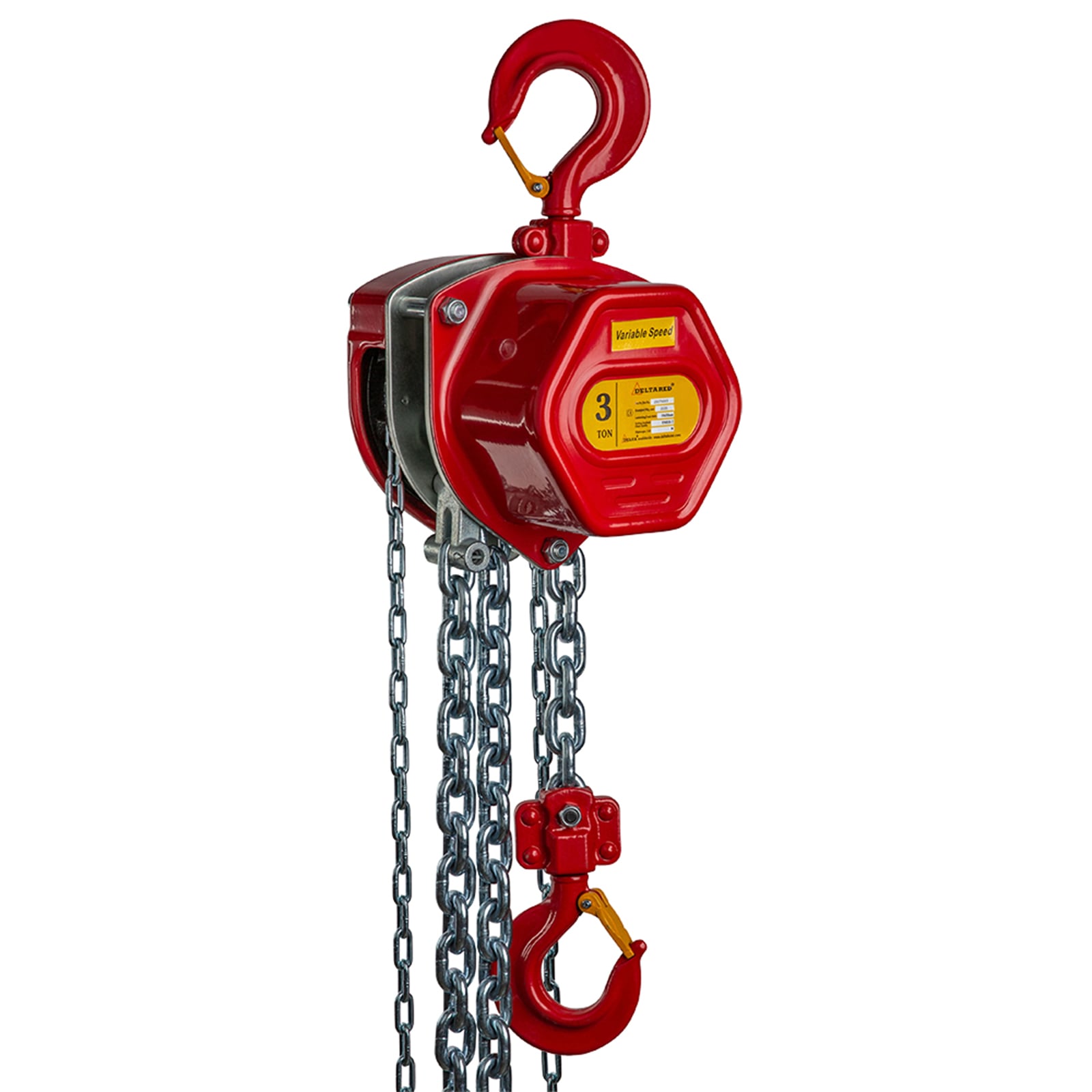 Delta Hoisting Delta RED® High-Speed Premium Stirnradkettenzug Tragkraft 3t Länge 6m
