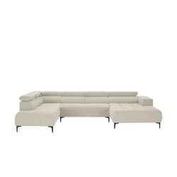 switch Wohnlandschaft  Caro , creme , Maße (cm): B: 350 H: 81 T: 214.0