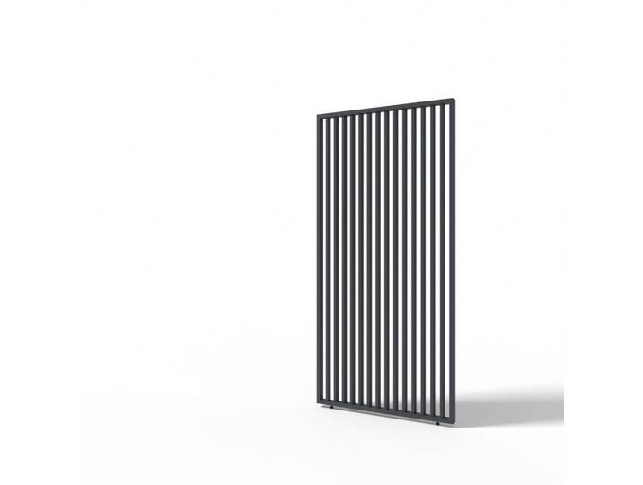 Gardenson Pergola-Seitenteil, Graphitfarben, Metall, 113.3x233.5x6.5 cm, Sonnen- & Sichtschutz, Pergolas