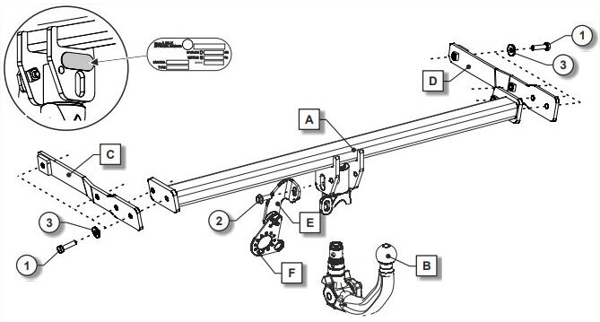 Attelage Ford Fiesta (07/17-) RDSOV