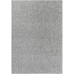 Flachwebeteppich Nizza Hellgrau ca. 60x100cm