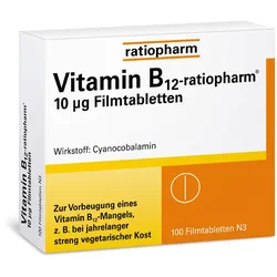 VITAMIN B12-RATIOPHARM 10 μg Filmtabletten 100 St