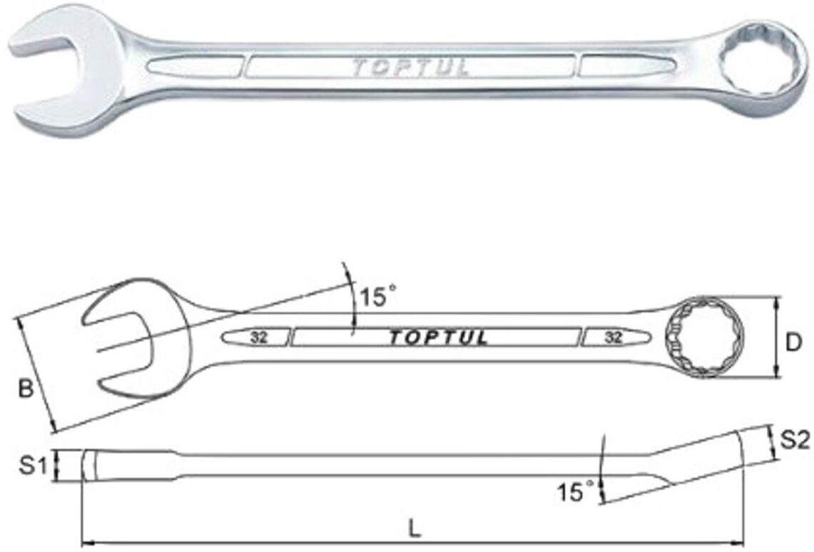 Toptul Chiavi, chiavi a forchetta 29 mm