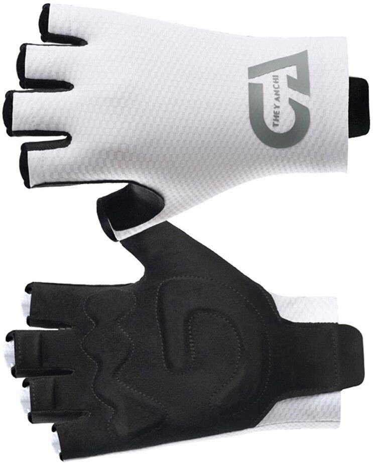 INF Gants de cyclisme demi-doigt - Maille respirante avec paume rembourrée SBR 5mm antidérapante, séchage rapide, légers M