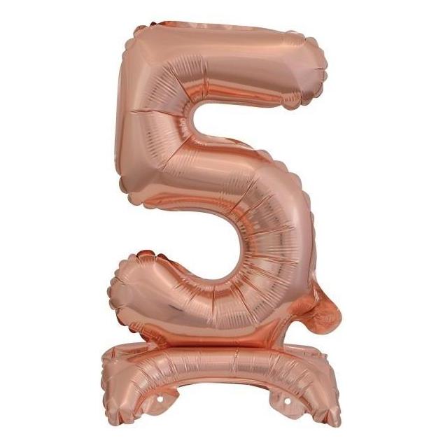 Amscan Folienballon Mini Zahl 5 rose (5x) (9911738)