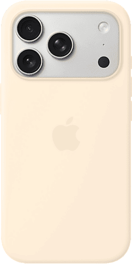 Apple Funda de silicona con MagSafe para el iPhone 17 Pro, Compatible correa Crossbody, Vainilla