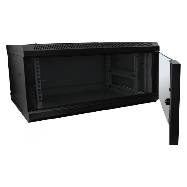 Allnet 19 Wandgehäuse 12HE B600 / T450mm 1-teilig *schwarz* SMC-Serie (12 HE, 19 Zoll Rack) (ALL-SMC6412SCHWARZ)