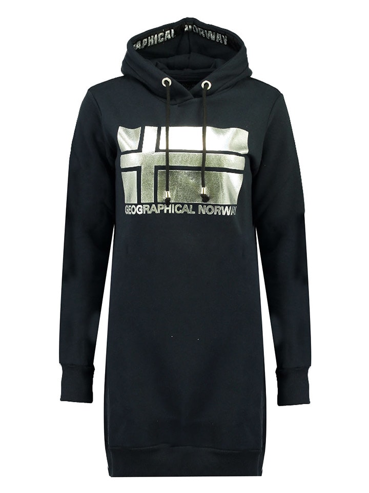 Geographical Norway Sweatkleid in Dunkelblau - XXL