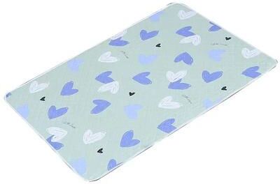 Inspire Select Waterproof Baby Mattress Protector Pad 19.7 27.6 Inches Washable Urine Mat For Toddlers With Cute Cartoon Design sky Heart