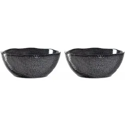 Leonardo Schale Matera Ø 25 cm 2 Stück, Anthrazit, Schüssel + Schale, Grau