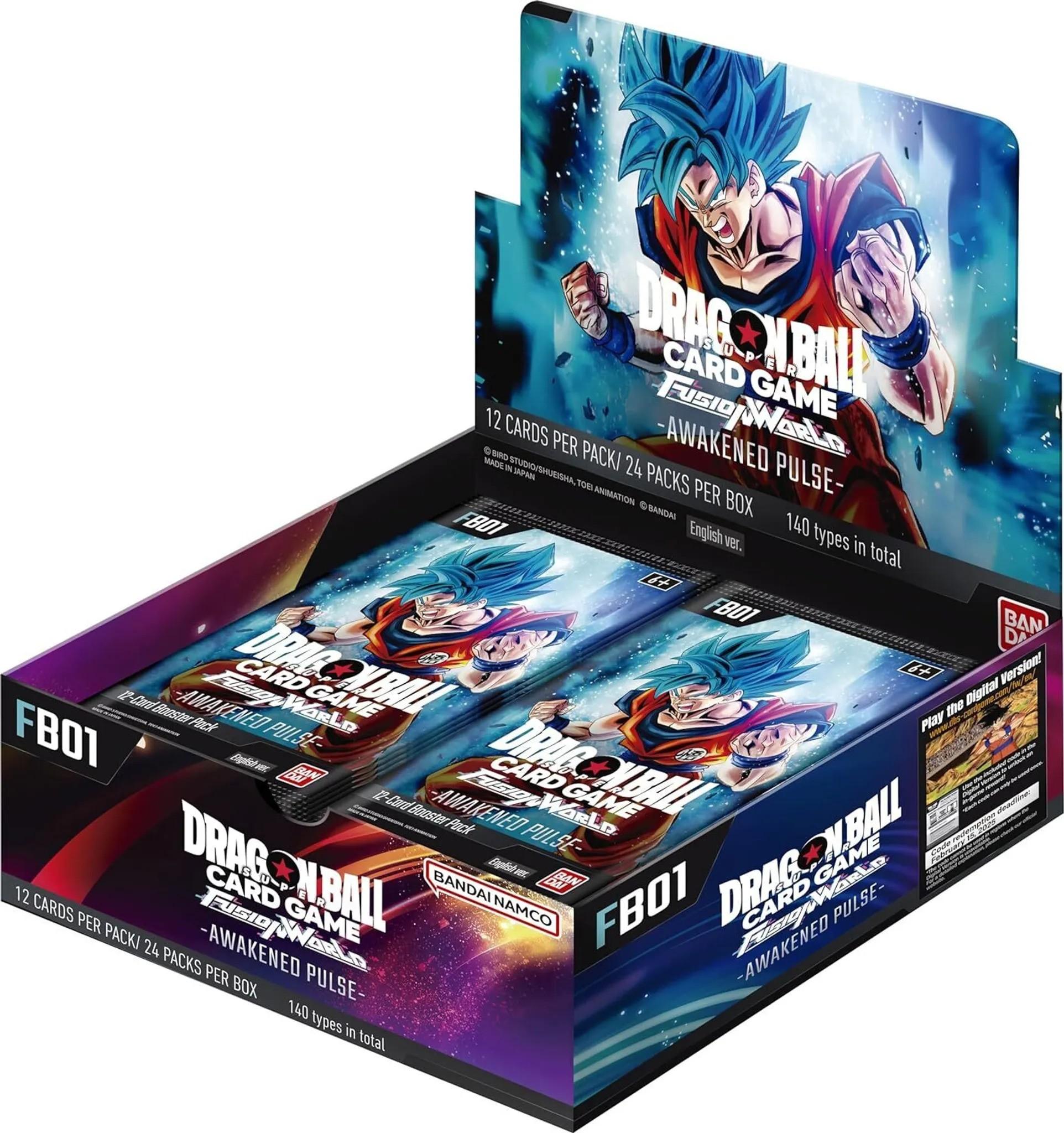 Dragon Ball Super TCG Fusion World - FB01 Awakened Puls - Englisch - Booster Display Card Game