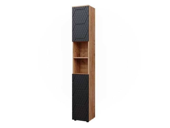 Vicco Badkamermeubel Irma , Antraciet met honingraatstructuur, 30 x 192 cm