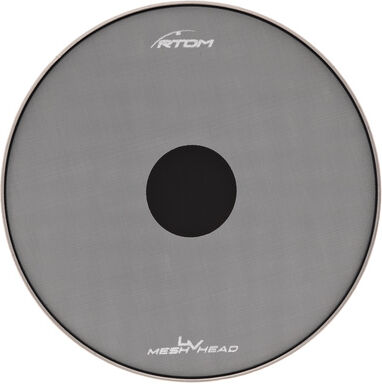 "Rtom LVMH18 18"" Mesh Drum Head Noir"
